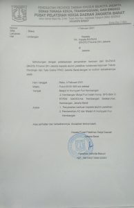 Undangan penyerahan bantuan kepada alumni pelatihan dan pembersihan AC