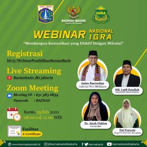 WEBINAR NASIONAL IGRA MEMBANGUN KOMUNIKASI YANG EFEKTIF DENGAN MILENIAL